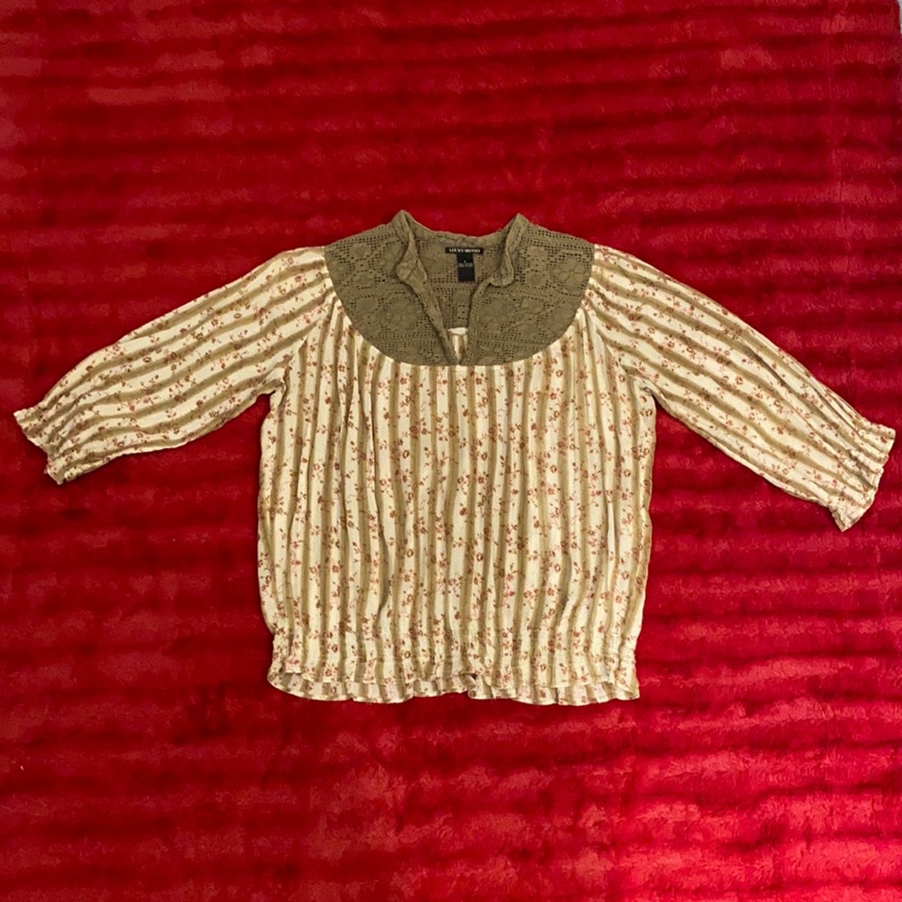 LUCKY BRAND Peasant Blouse